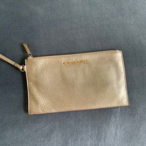 Gold Michael Kors Wristlet